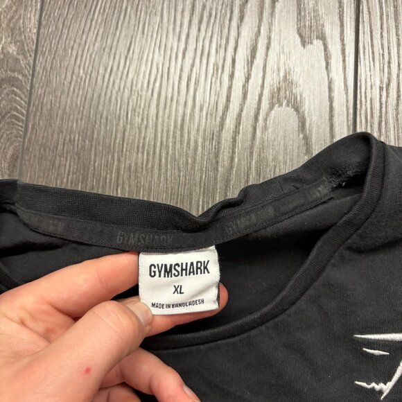 GymShark Black Athletic Long Sleeve Shirt XL Extra Large - Picture 3 of 9